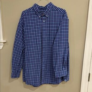 Daniel Cremieux Navy and Light Blue Checkered Shirt
